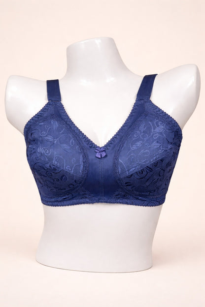 DOREEN Lace Comfort Bra | Non-Padded Full Coverage Bra – SAFRA