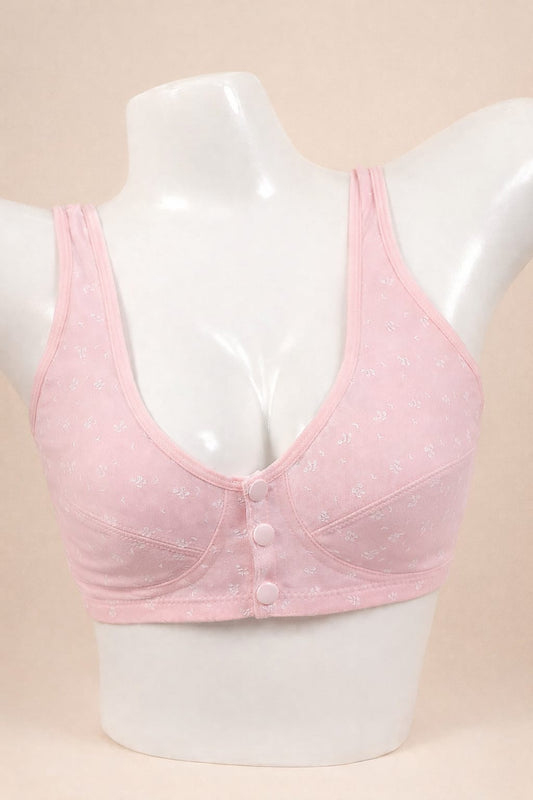 Front Open Comfort Bra | Non-Padded Full Coverage Bra – SAFRA