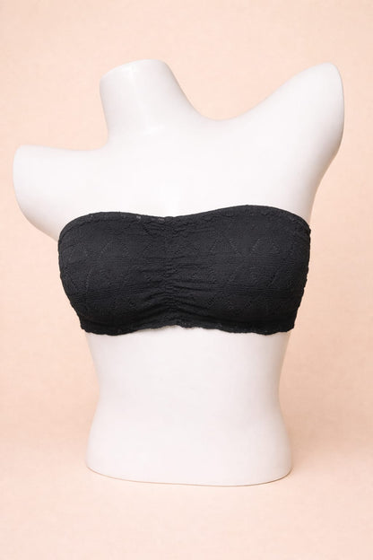 Women’s Tube Bra with Seamless Lace Finish – Comfortable Strapless Bra
