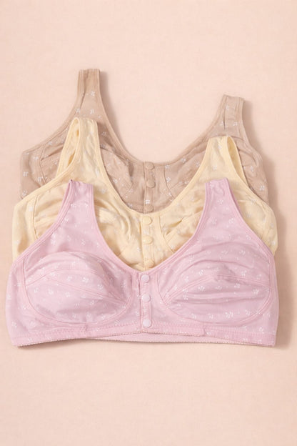 Front Open Comfort Bra | Non-Padded Full Coverage Bra – SAFRA