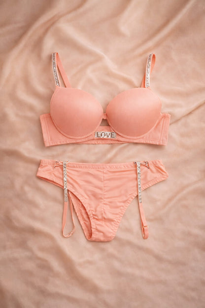 Premium Bridal Lingerie Set for Women – Double Padded Seamless Bra & Panty