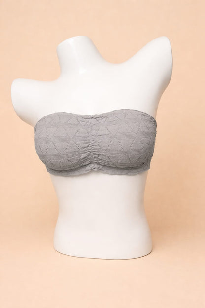 Women’s Tube Bra with Seamless Lace Finish – Comfortable Strapless Bra