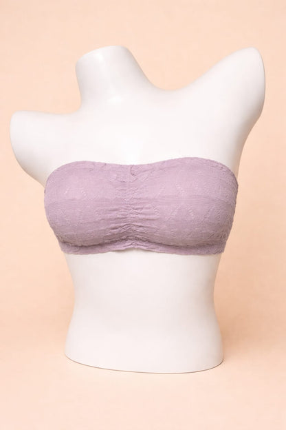 Women’s Tube Bra with Seamless Lace Finish – Comfortable Strapless Bra