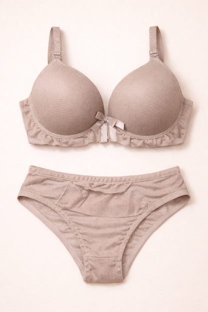 Safra Blossom Frill Push-Up Bra & Panty Set