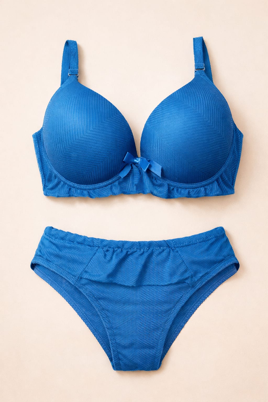Safra Blossom Frill Push-Up Bra & Panty Set