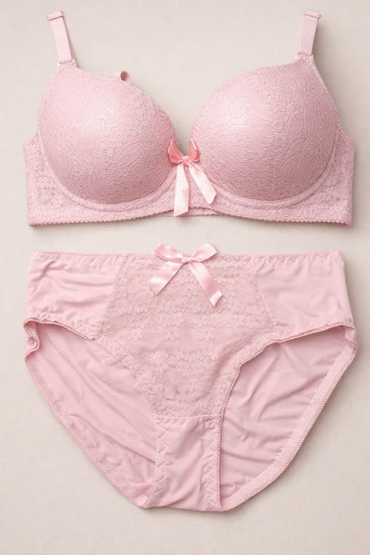 Safra Royal Lace Bra & Brief Set