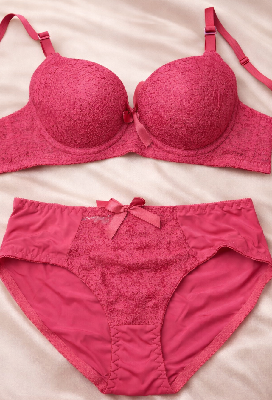 Safra Royal Lace Bra & Brief Set
